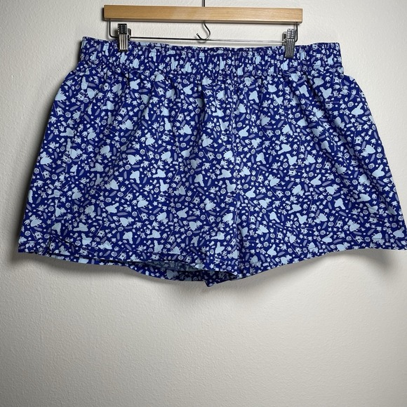 Disney Other - Disney Women 2XL Blue Shorts Alice In Wonderland Coquette Cotton 4"